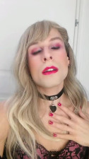 Janine CD softly teasing and stroking until cum comes
