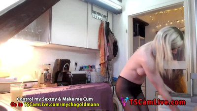 Super Hot Shemale Mycha Goldmann on Webcam Part 6