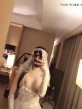 This Asian Ladyboy Bride Cums for You