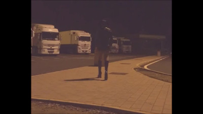 Crossdresser Public Truc Stop Slut Waling