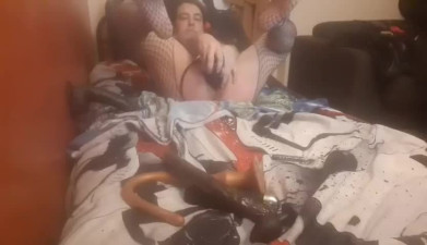 Eryka sissy big dildo