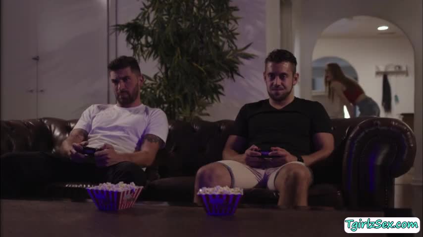 Watch Slut Ts licked and analed by stepbros friend Shemale Porn Videos | TranSexBig.