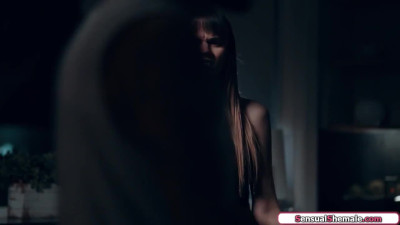 Stepbrother barebacks small tits trans stepsister Kate Zoha