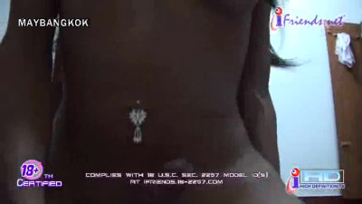 Busty thai ladyboy cums while riding some dick