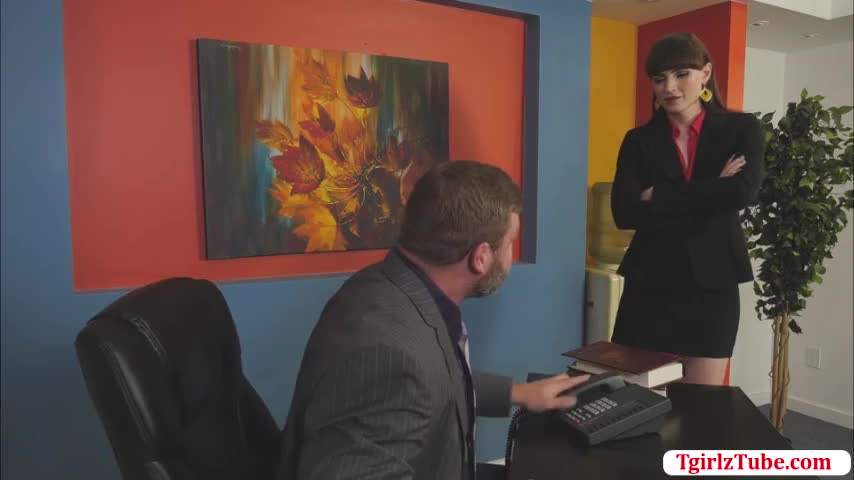 Watch Horny Office Guy finally fucks her Workmate TBabe Natalie Mars Shemale Porn Videos | TranSexBig.