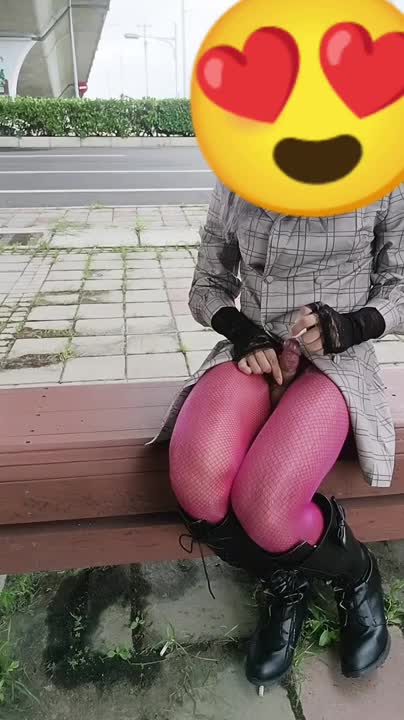 Watch Bitch dressed in school style cums on the roadside .(04:40) Shemale Porn Videos | TranSexBig.