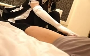 Soramimi Crossdressing cosplay footjob