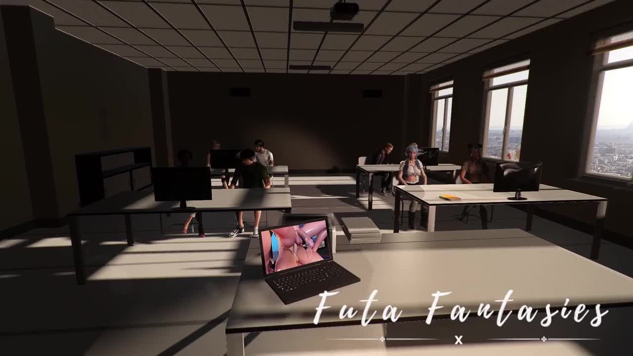 Watch Futanari teacher fucking her futa student in the classroom in a 3d animation Shemale Porn Videos | TranSexBig.