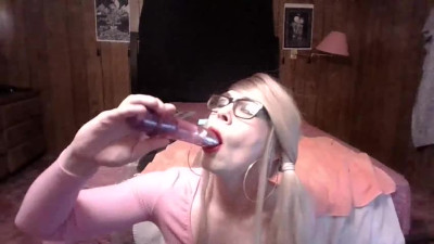 Sissy Daphne Fisting and Facefucking Toys