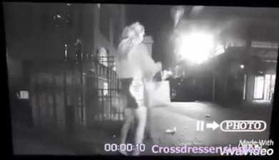 caught cross dressing by chavs in public