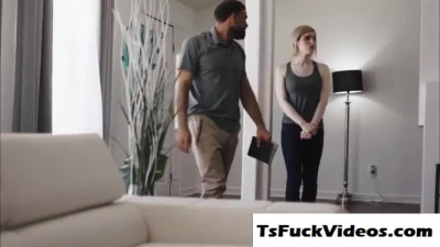 licked and analed his horny Trans babe stepdaughter
