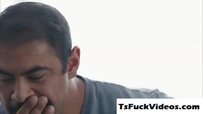 comforShemale his Trans babe stepdaughter by fucking he