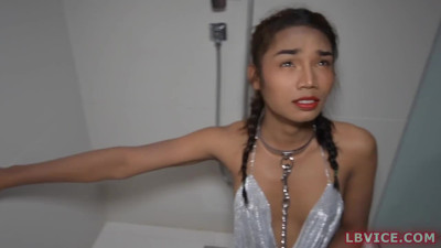 Pissed On Transsexual Blowjob Slut Mickey