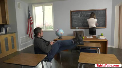 Horny Student masturbate in front of her TBabe Teacher Korra DelRio