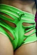 Amazing Slutty Sissy Public Exhibitionist Booty Shorts