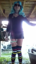 Sissy Steven Ellison Goes Outside