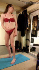 Cumming In Red Bikinis