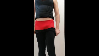 misr4 red pantyhose cumshot
