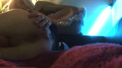 Sweet Chrissi fingers her horny asshole.
