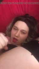 Crossdresser self facial