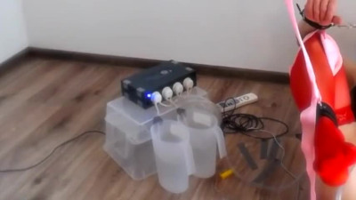 Sopa enema for sissy MILF slut
