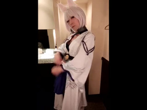 Cosplay Masturbation (Kaga) Mikazuki 010