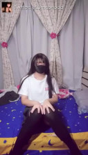 Crossdresser Jerk off in a White T shirt Short Skirt an