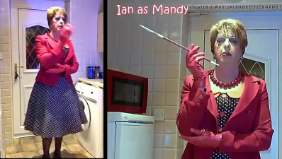 Holder smoking pansy faggot Ian