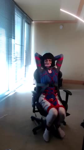 Watch Crossdresser in D Va Bodysuit Tied to a Gaming Chair Pa Shemale Porn Videos | TranSexBig.