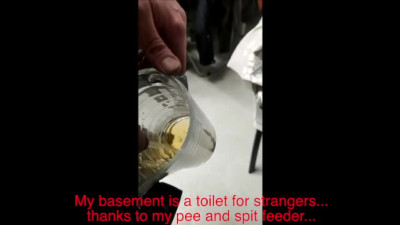 CD whore Sandra Piss drinking