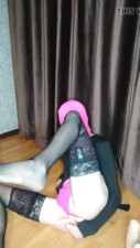 Tgirl with long dildo
