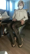 Trap fun in new pantyhose and cuming in fleshlight