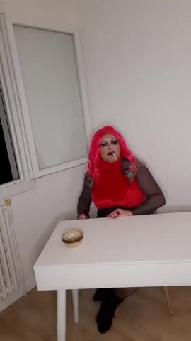 Watch The pretty milf CD jerks off and licks her cum Shemale Porn Videos | TranSexBig.