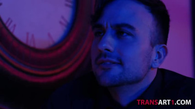 Tranny leaving to fuck from a bar