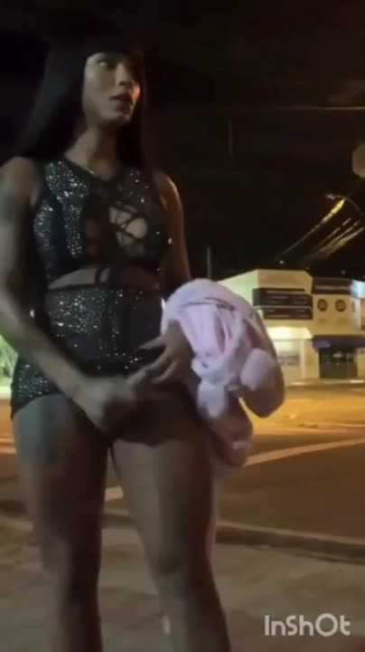 Watch Shemale jerks her big cock in public and cums Shemale Porn Videos | TranSexBig.