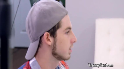 Tranny fucked male ass hole