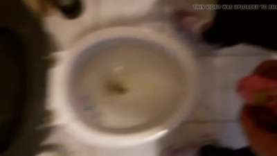 Cynthia sissy in a pee in a pink chastity