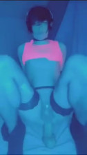 Sexy babe lexxiisosal loves dick Sissy training for daddy while she rides her biggest dildo
