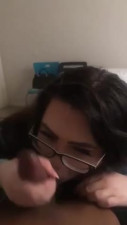 Amateur Tranny sucking BBC!