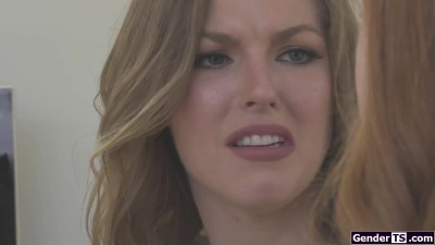 Trans Shiri Allwood deepthroated by and licking gf Ella Nova