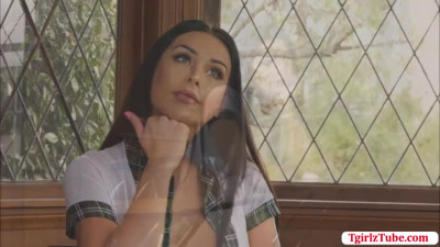 TBabe Chanel Santini enjoys riding dudes bigcock in cowgirlstyle