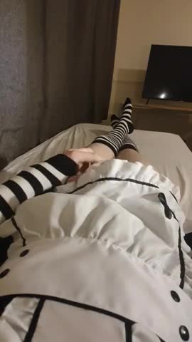 Watch Femboy Maid Cums on Himself Shemale Porn Videos | TranSexBig.