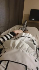 Femboy Maid Cums on Himself