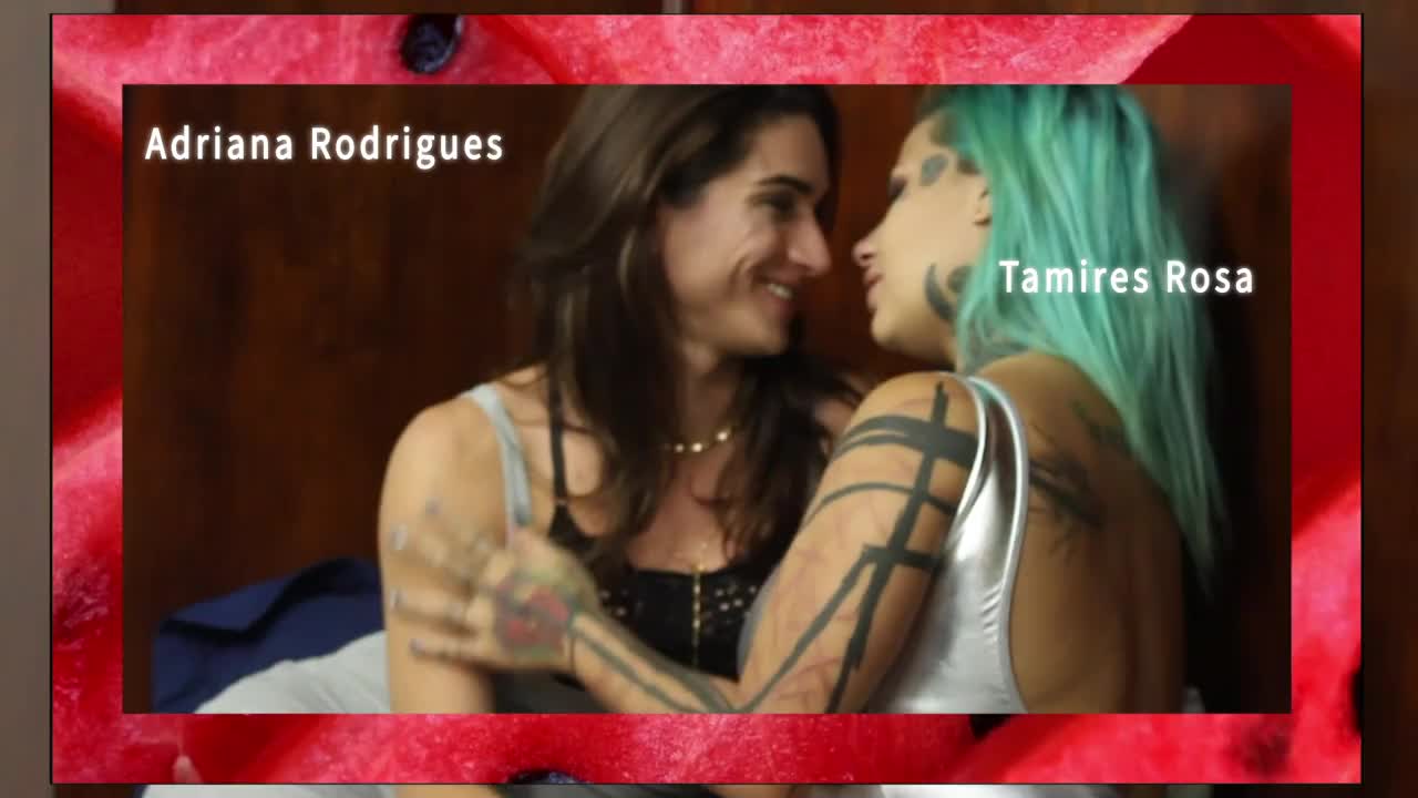 Watch Adriana Rodrigues kisses girl Tamires Rosa in Watermelon Kisses 2 Shemale Porn Videos | TranSexBig.