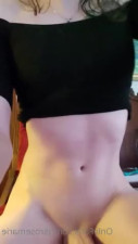 Rose Marie in blackcumshot