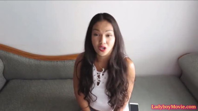 Ladyboy Kate Jerking Off