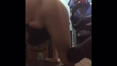18 Yr Old Trans Girl playing with her hole and jerking off!