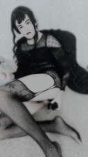 Goth style Kaylith Crane dildo play and masturbation