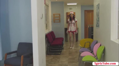 Hot Nurse TBabe Korra DelRio rides and grinds on dudes big cock