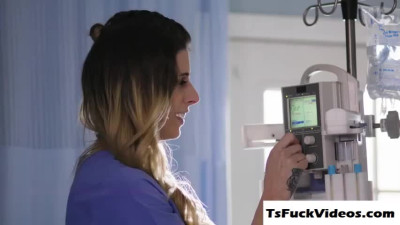 Ts Nurse Casey Gets Banged Hard By Lance With
